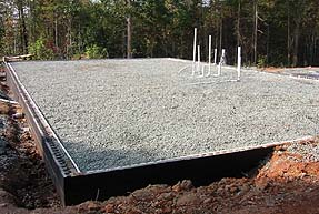 Gravel foundation