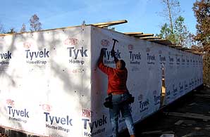 Tyvek homewrap