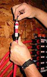 Assembling PEX connectors