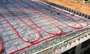 Radiant heat tubes