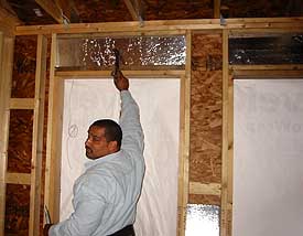 Styrofoam in header